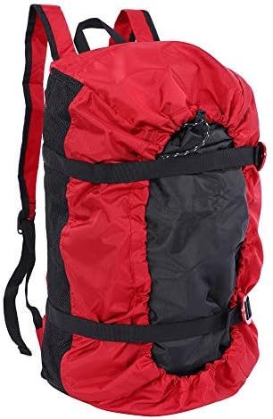 Climbing, Folding Mountaineering Shoulder Backpack for Climbing Hiking Trekking(Red)