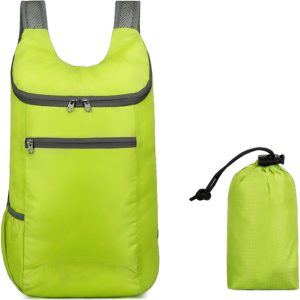 Foldable Backpack,20L Lightweight water resistant Travel Hiking Backpack for Outdoor Sports Camping Daypack Bag (Green)