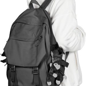 Casual Daypack Large upgraded version Laptop Backpack for Men Women Water Resistant Lightweight Bag Travel Rucksack for Sports High Middle Bookbag for Size L(Dark grey)