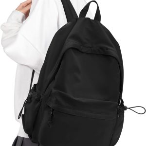 Backpack Black Waterproof Bookbag Casual Lightweight Travel Rucksack Daypack Backpacks for Men Women High Bags backpack for Boys Teens