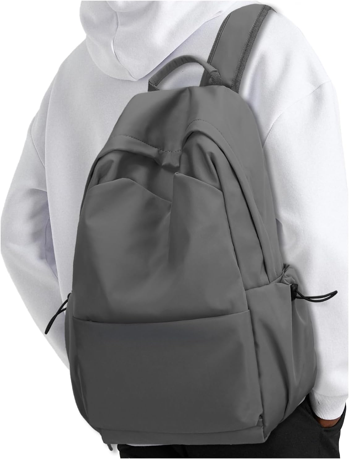 Laptop Backpack for Women and Men, Waterproof Lightweight Travel Daily Rucksack Casual 15.6 inches Computer Bags for , Grey