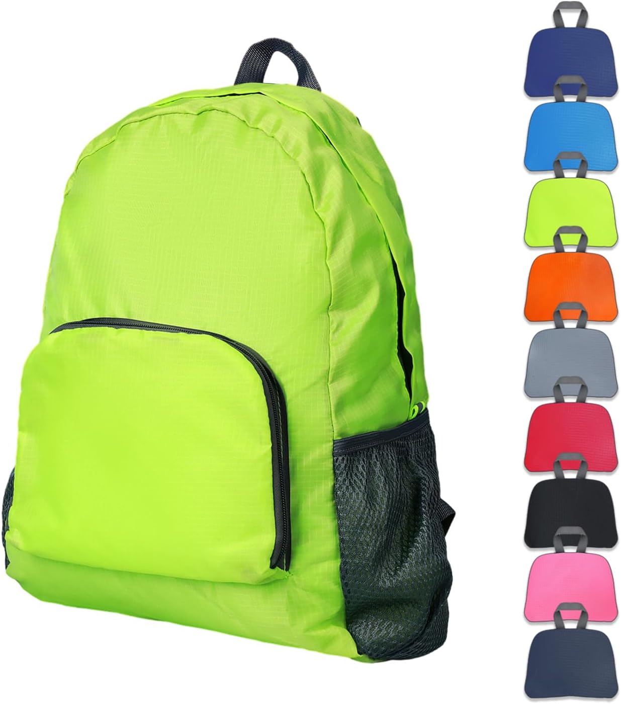 Lightweight Hiking Backpack, Ultralight Waterproof Foldable Travel Bag for Women and Men (Green)