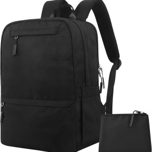 Backpacks for Students, Black Backpack for Men, Back pack for Teens, Water Resistant Bookbag Travel Laptop Back Pack 15.6 inch,Mens Work Bags Personal