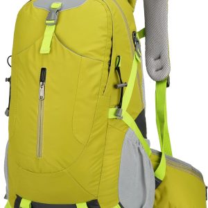 Hiking Backpack for Men and Women, Travel, Sport Outdoor, Lightweight Back Pack, Camping, Bag, waterproof, 40L.(Green)